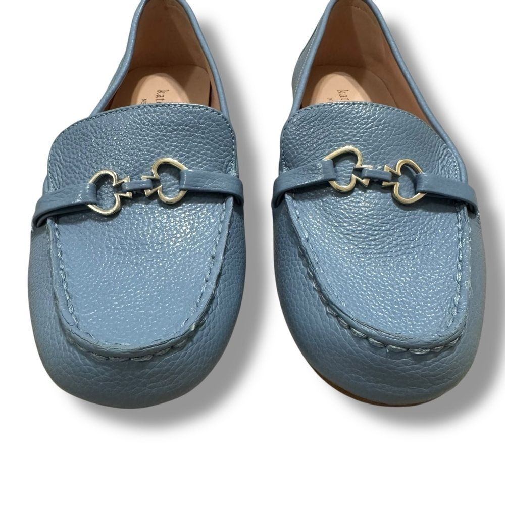 Kate Spade Bernice Sky Blue Loafers Classic Slip On Flats Women’s Size 7 - Picture 4 of 10